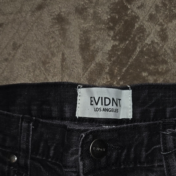 New Evidnt Black Frayed Hem Jeans Size 28 US 6 - Picture 2 of 8